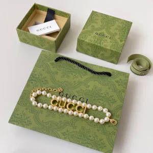 Gucci Pearl Embellished Bracelets