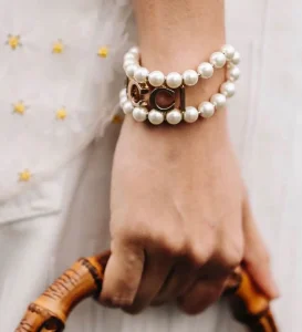 Gucci Pearl Embellished Bracelets