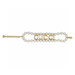 Gucci Pearl Embellished Bracelets