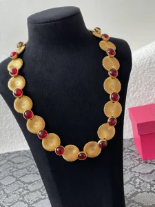 Schiaparelli Gold Coin Sun Necklaces