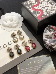 Gucci GG Marmont Crystal Earrings