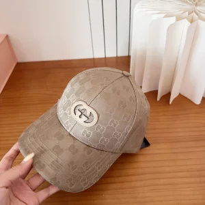 Gucci Beige GG Nylon Baseball Cat Hat