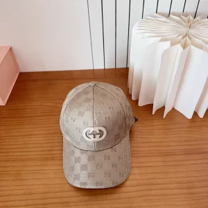 (image for) Gucci Beige GG Nylon Baseball Cat Hat