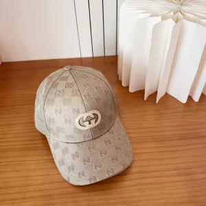 (image for) Gucci Beige GG Nylon Baseball Cat Hat