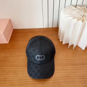 (image for) Gucci Black GG Nylon Baseball Cat Hat