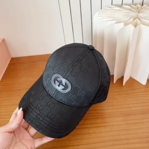 (image for) Gucci Black GG Nylon Baseball Cat Hat