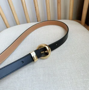 (image for) Loewe Pebble Leather Belt Black 20MM
