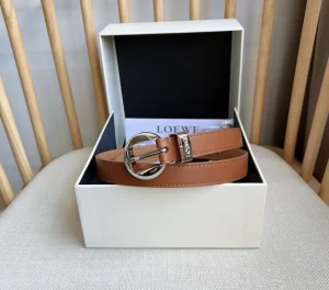 (image for) Loewe Pebble Leather Belt Brown 20MM