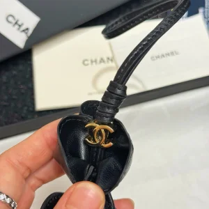 (image for) Chanel Mini Candy Bag Charm Black Lambskin
