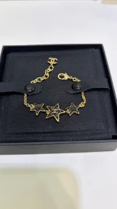Chanel CC Black Star Bracelets