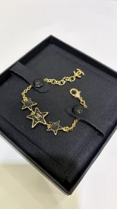 (image for) Chanel CC Black Star Bracelets