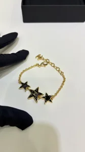 (image for) Chanel CC Black Star Bracelets