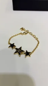 (image for) Chanel CC Black Star Bracelets