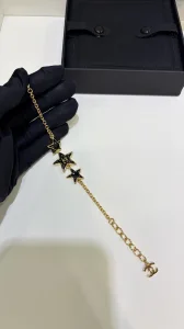 (image for) Chanel CC Black Star Bracelets
