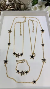 (image for) Chanel CC Black Star Bracelets