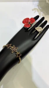 (image for) Chanel CC Red Star Bracelets