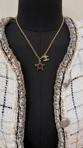 Chanel CC Red Star Pendant Necklaces