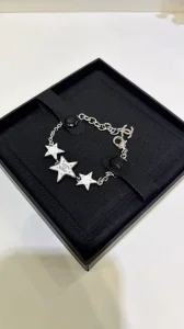 (image for) Chanel CC White Star Bracelets