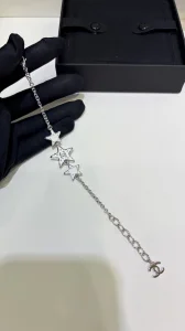 (image for) Chanel CC White Star Bracelets