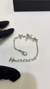(image for) Chanel CC White Star Bracelets