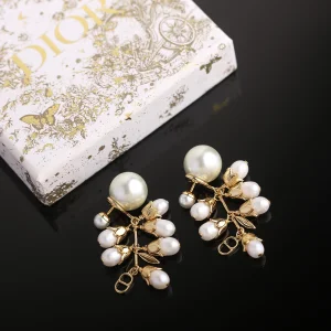 Dior Tribales Pearls Drop Earrings