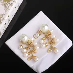 (image for) Dior Tribales Pearls Drop Earrings