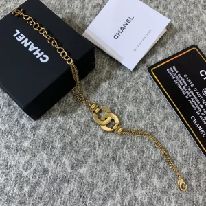Luxury Womens Jewelry Chanel Crystals CC Logo Chain Bracelet A152PP120 AA145491