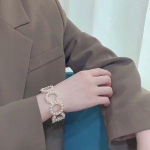 Luxury Womens Jewelry Chanel Vintage Pearls CC Logo Coco Bracelets A205PP200 AA149014