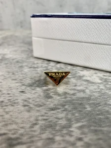 Luxury Womens Jewelry Prada Symbole Triangle Logo Rings Gold A152PP130 AA149814