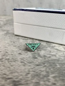 Luxury Womens Jewelry Prada Symbole Triangle Logo Rings Green A152PP130 AA149815