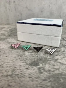 Luxury Womens Jewelry Prada Symbole Triangle Logo Rings White A152PP130 AA149812