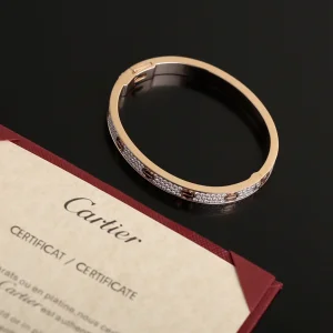 Luxury Womens Jewelry Cartier Vip Diamonds Love Bracelet in Gold A205PP680 AA150074