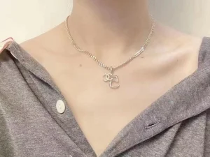 Luxury Womens Jewelry Chanel Gold CC Logo and NO5 Chain Necklace A39PP135 AA150208