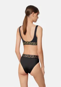 Luxury Womens Clothong Versace Black Logo Jacquard Lingerie Set SML A154PP680 AA150716