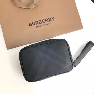 Luxury Mens Handbags Burberry Mens Pouch Clutch Bag 22x5x15CM A197PP480 AA150788