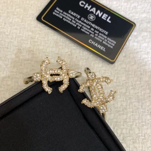 Luxury Womens Jewelry Chanel Crystals CC Logo Earrings A205PP180 AA153603