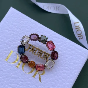 Dior Jadior Brooch Multicolor Crystals 