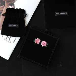 Luxury Womens Jewelry Dolce Gabbana Rose Flower Earrings A205PP160 AA155661