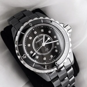 Luxury Womens Watches Chanel J12 Black Dial Ladies Watch 33MM A184PP2180 AA157635
