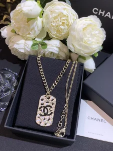 Chanel Necklace Chanel CC Tag Pendant Necklace 