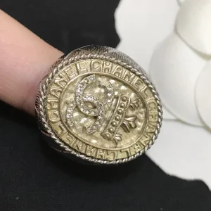 Luxury Womens Jewelry Chanel Ring Chanel Crystal CC Silver Rings A152PP120 AA161322