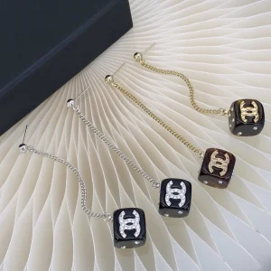Chanel Earrings Chanel Crystal CC Dice Earrings 