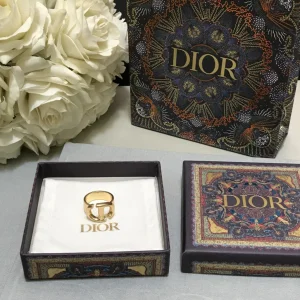 Luxury Womens Jewelry Dior Ring Dior Navy CD Gold Ring A152PP90 AA164880