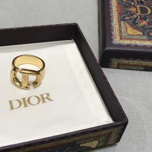 Luxury Womens Jewelry Dior Ring Dior Navy CD Gold Ring A152PP90 AA164880
