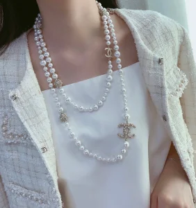 Luxury Womens Jewelry Chanel Necklace Chanel Pearls CC Long Necklace A39PP280 AA170627