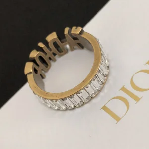Luxury Womens Jewelry Dior Ring Dior Jadior Ring with White Crystals A39PP100 AA170631