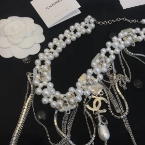 Luxury Womens Jewelry Chanel Necklace Chanel Pearls Tassel Necklace A39PP380 AA173611