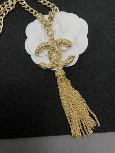 Luxury Womens Belts Chanel 2022 Chain Belts in Gold CC Tassel A175PP280 AA176080