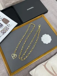 Luxury Womens Belts Chanel 2022 Chain Belts with Gold CC Heart A175PP280 AA176078