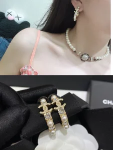 Replica Womens Jewelry Chanel Crystals CC Open Cut Earrings A152PP120 AA178641